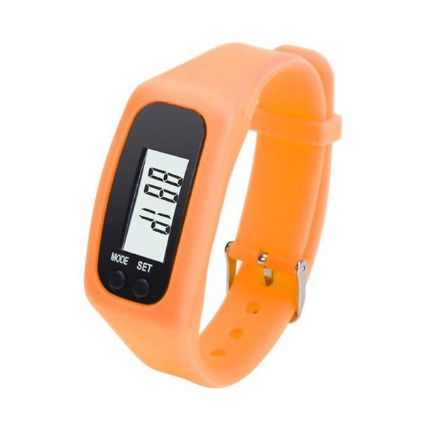 Digital LCD skritteller Løpe Trinn Gangavstand Kaloriteller 12/24 timer Tid Visning Sport Klokke Armbånd Smarte enheter