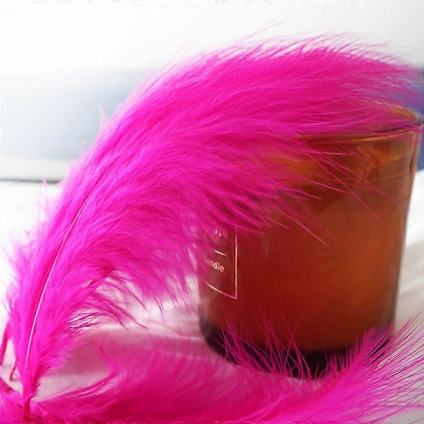 50 stk. Fluffy Tyrkisk Marabou Fjer 10-15 cm Tyrkiske Fjer Dekorationstilbehør Til Smykker Tøj Bryllupsfjer DIY Håndværk 50 Rose Red Cashmere