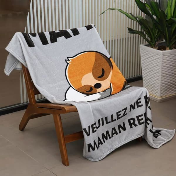Fleecepledd – Jule-/bursdags-/morsdagsgave til mamma (150 x 130 cm)