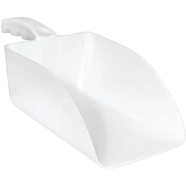 Stor is-skuffe/spade i plast, ideell for ismaskiner, isbøtter på kjøkkenet eller til dyrefôr (2 skupper)