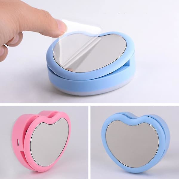 Genopladelig Justerbar Selfie Ring Light Hjerteformet LED Fyldlys til Smartphone