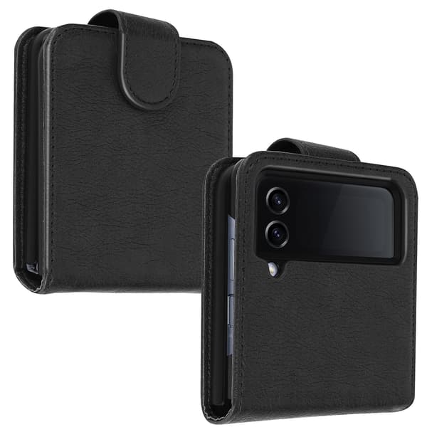 Folio-deksel til Galaxy Z Flip 4 med magnetisk klaff, svart Black
