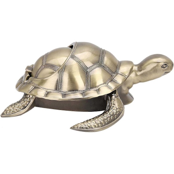 Metal Skildpadde Askebæger Bærbar Cigar Askebæger Røglugt Eliminator (Kobber) COLOR 2
