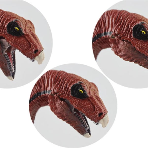 Simulering Solid Dinosaur Legetøj Therizinosaurus Led Aktiv Model Legetøj