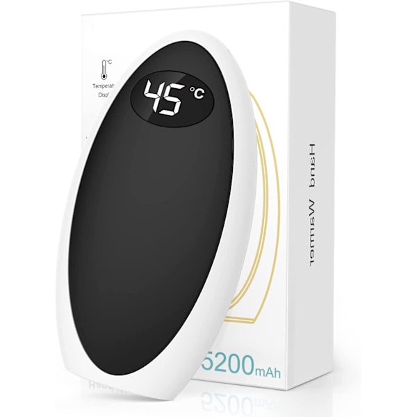 Ladattava kädenlämmitin, 1 kpl 5200 mAh:n kannettava sähkökädenlämmitin Hy