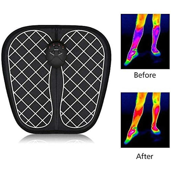 Fod Stim Pro Fysioterapi Massagemåtte Foldbar Bærbar Elektrisk Massagemåtte Fod Akupunkturpunkt
