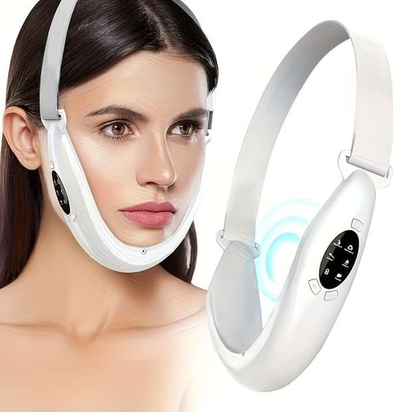 V-Line Ansiktslyftande Massager – USB Uppladdningsbar Ansiktsskulpteringsenhet – Vit