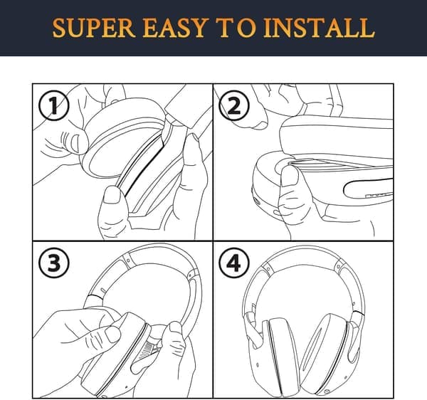Ørepuder til SteelSeries Arctis 3/5/7/9/9X/Pro Sort 1 par