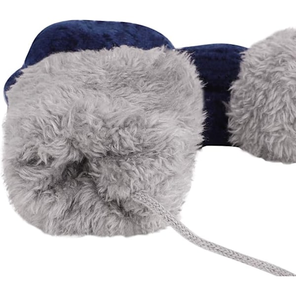 Magiska stretchvantar för småbarn, tjockt plyschfodrade, vintervantar i stickad ull för babypojkar och flickor, varma, fluffiga, helfingervantar, vintervantar för skidåkning, 0-6 år