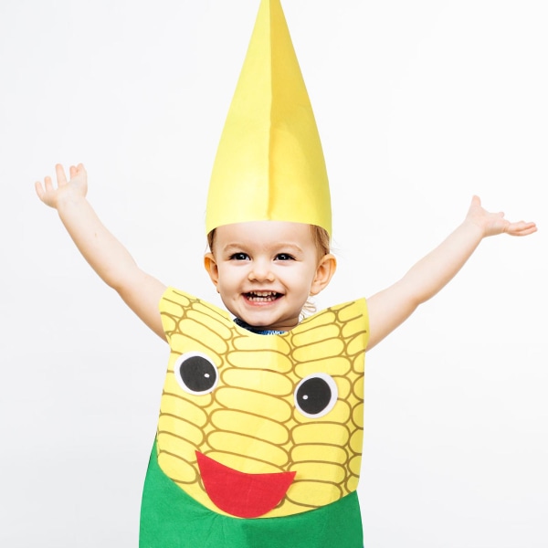 1 sæt grøntsagsstil børnefest sceneoptræden kostume grøntsager kostume børn cosplay festtøj