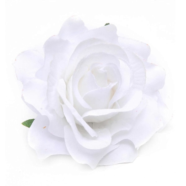 1 stk Hårklype Gjenbrukbar Roseblomstform Metall Roseblomst Hårklyper for Dating Qinhai White