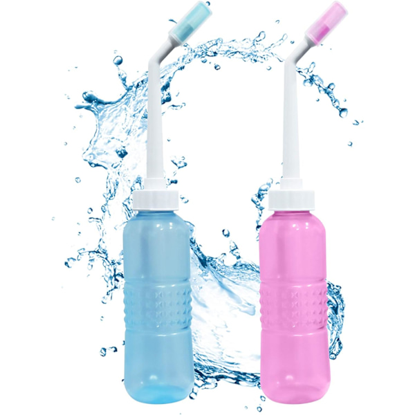 Resebidet, bärbar handhållen bidet-flaska med utdragbart spraymunstycke med stor vattenkapacitet, personlig hygienvård bärbar bidet (350 ml)