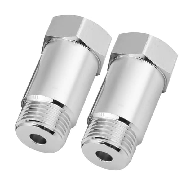 2 stk. 45 mm M18*1,5 Kontroller motorlys-eliminatoradapter O2 Oksygensensorforlenger Spacer Sølv