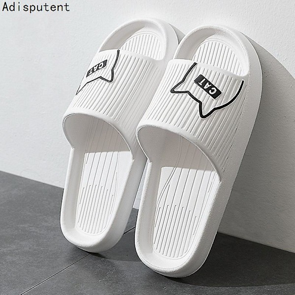 Badesandaler Herre Flip Flops Dame Nye Bløde Eva Tyk Sål Slides Sommersandaler Par Sandaler Hjemme Skridsikre Badesko A-1 42-43