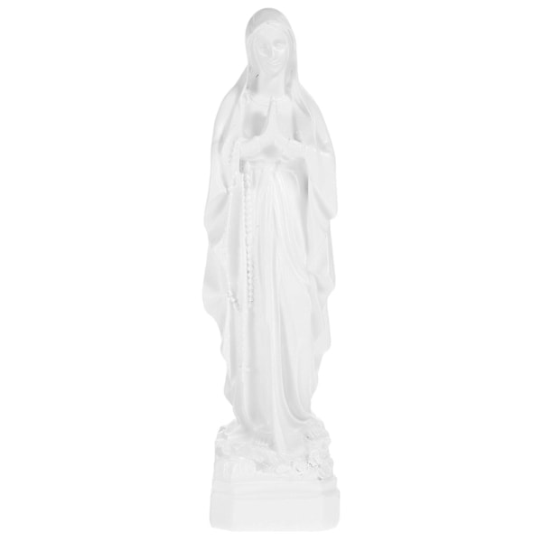 Jungfru Maria Staty Jungfru Maria Figur Madonna Katolsk Harts Figurin Jungfru Maria Figur