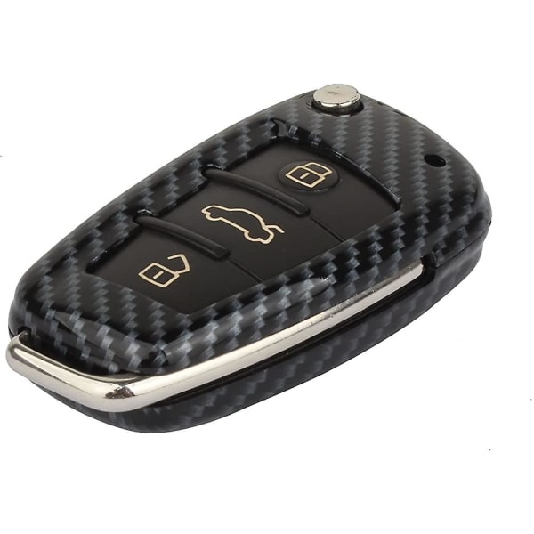 Key Shell Smart Remote Keychain Carbon Fiber Model For A3 A4 A6 A8 Tt Q7