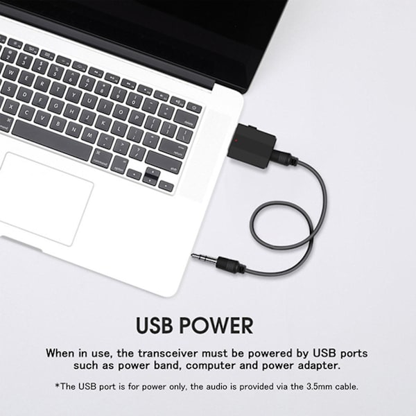 Bt600 USB-adapter Bluetooth-kompatibel 5.0 trådløs lydtransmittermodtager