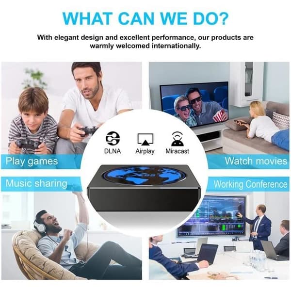 Android TV Box - TV Box X98mini Android 11.0 2G+ 16G 5G Dual Band Smart WiFi bluetooth 4K HD 100m Amlogic S905W2 Quad Core 1