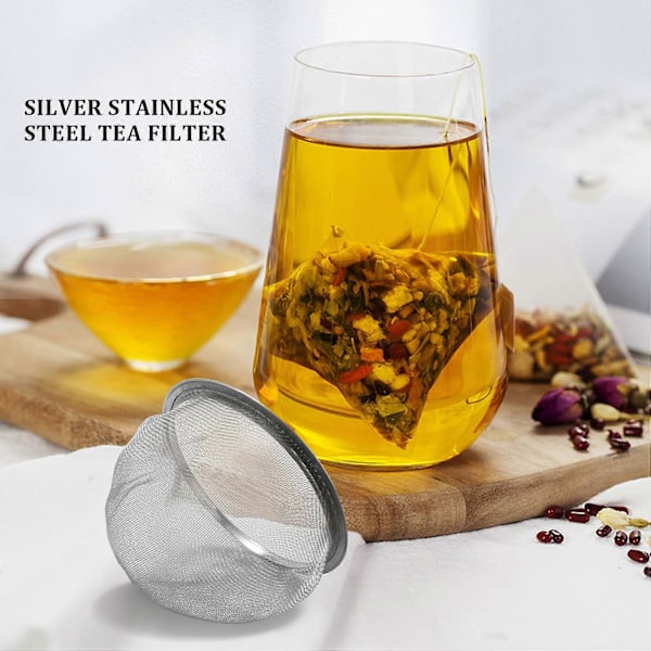 Teepannu, halkaisija 80 mm, metalliverkko, teelehtien mausteiden siivilä kori