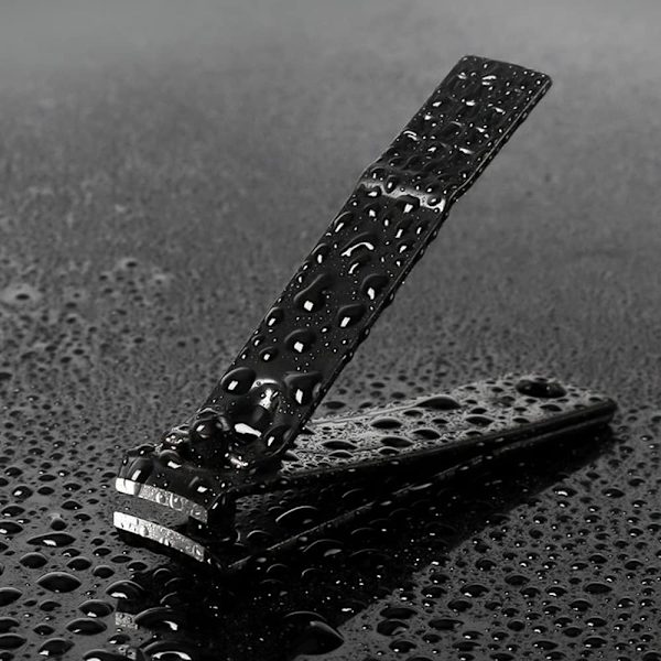 Negleklippere, fremstillet af kraftigt rustfrit stål, skarp neglesaks pedicure til tykke fingernegle tånegle mænd kvinder - sort