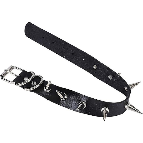 Naisten ja miesten piikkinauha, choker, vintage-tyyliin, tytöille ja pojille, pyöreä PU-nahkainen choker, naisten korut, lahja