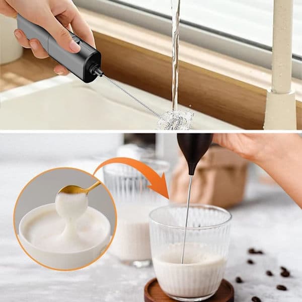 Mini elektrisk visp, mjölkskummare, mixer, mini skummare, mini kaffevisp A