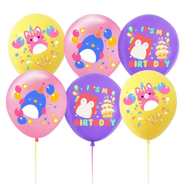 Squishmallows-tema bursdagsfestsett