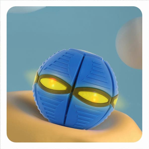 The Doggy Disc Ball Magic Ball Hundelegetøjsbolde Interaktiv Hyrde Dekompression Kæledyrslegetøj -XX Blue