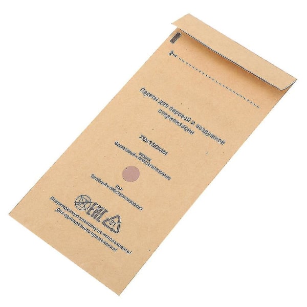 100 stk. engangs sterilisering kosmetik negleværktøj taske desinfektionsmaskine tilbehør 75x150mm