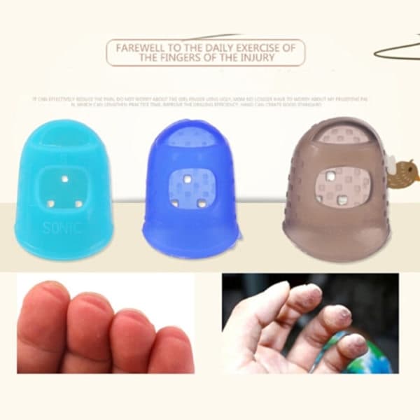 5-pak - Guitar Fingerbeskyttere - Beskytter Fingre Medium Medium