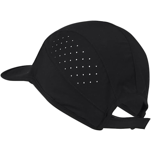 Unisex Pehmeä Lippa Suorituskykyinen Juoksu Lippis Nopeasti Kuivuva Viileä Urheilulippis Kevyt Joustava Nylon Baseball Lippis UPF50+ black