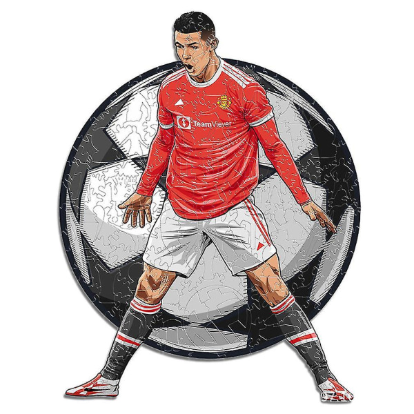 Jigsaw-puslespill i tre av Cristiano Ronaldo for barn A3