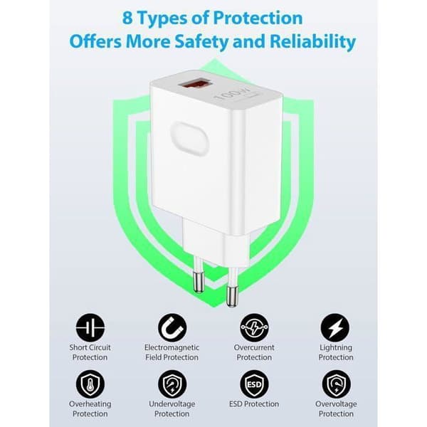 100W Supercharge hurtiglader for Honor 200 Pro+ / 200 Lite: Doble PD-porter og 6A USB-C-kabel (1m)