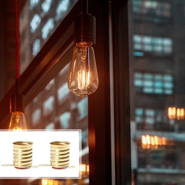 25 st E10-lampsockeladapter, E10-lampbasadapter, miniatyrlampbas