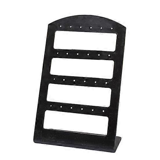 24/48 Hål Örhängen Display Smyckesställ Hållare Smyckesställ Akryl Organizer black 48