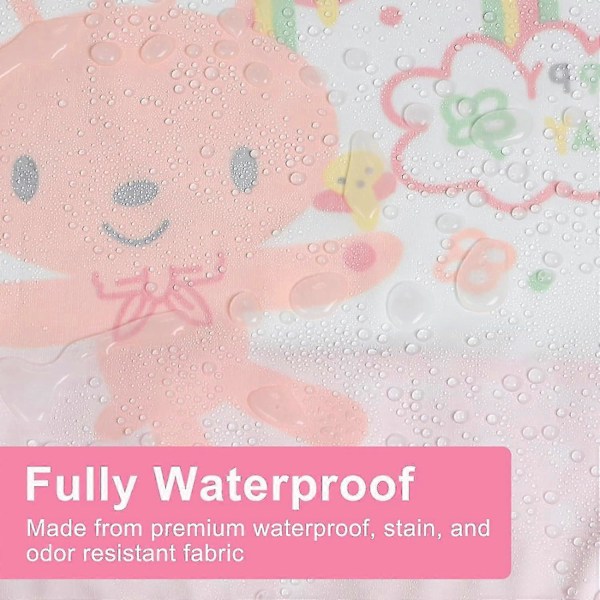 5-pack Långärmade Bebis-Släpkläder, Vattentäta Ärmar, Småbarns-Släpkläder för 6-36 Månader 4pcs-pink Yellow Closure-6-36 months
