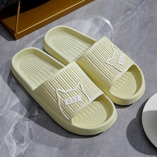Badtofflor Herr Flipflops Dam Nya Mjuka Eva Tjock Sula Tofflor Sommarsandaler Par Tofflor Hemma Halkfria Badrumsskor A-5 40-41