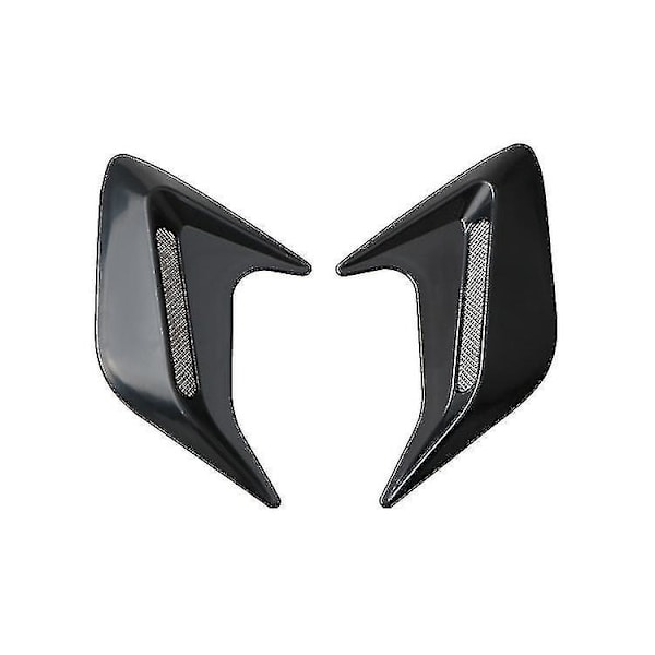 2 kpl 3D-auton ilmanottoaukkojen sivu-uritetarra, auton konepellin rotta
