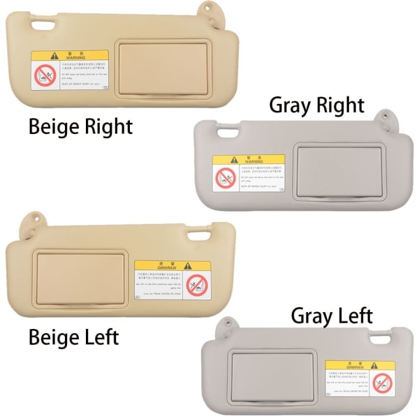 Solskjerm for bil, innvendig frontrute, til Toyota Corolla/Corolla Hybrid - grey right