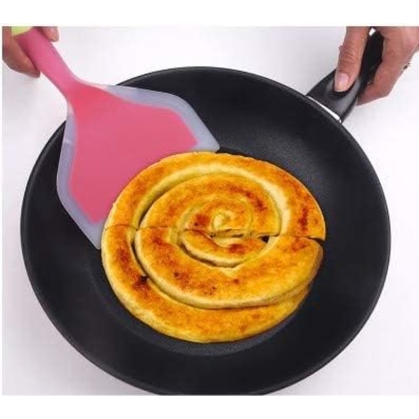 Silicone Spatula, Pancake Shovel, Pancake Slice, Wide Shovel, Non-Stick, Heat Resistant. Food Safe, BPA Free