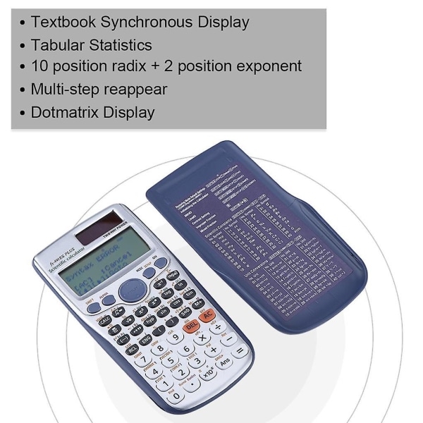 Fx-991es-plus-kalkylator 417 funktioner universitetsstudenter kontor