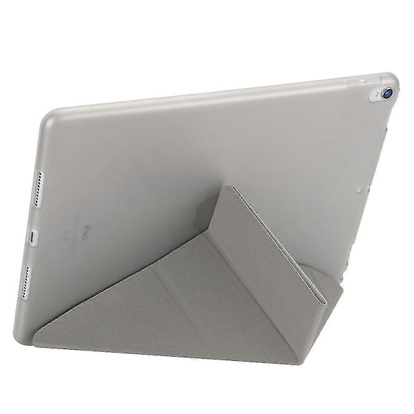 Origami Stativ Läder Smart Fodral för iPad Air 10.5 (2019) / Pro 10.5 tum (2017) Grey