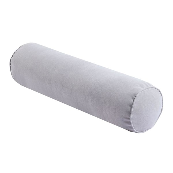 Rund nakkepude til lindring af nakkesmerter - Memory Foam nakkepude - Rund nakkesovepude - Cylinder talje benpude Light Grey