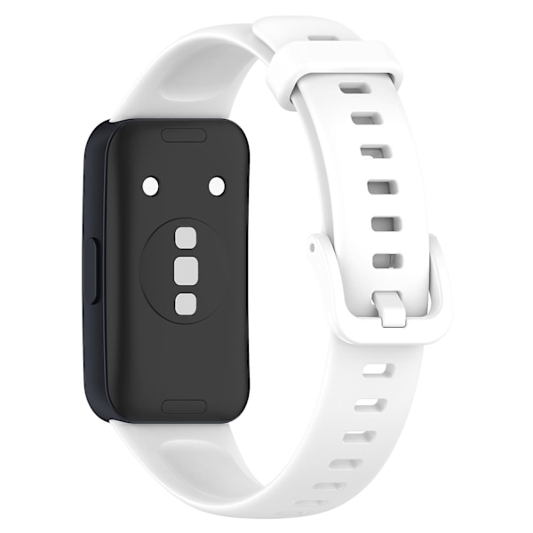 Huawei Band 8 silikoniranneke, vedenkestävä pehmeä kellon ranneke White Type F Huawei Band 8