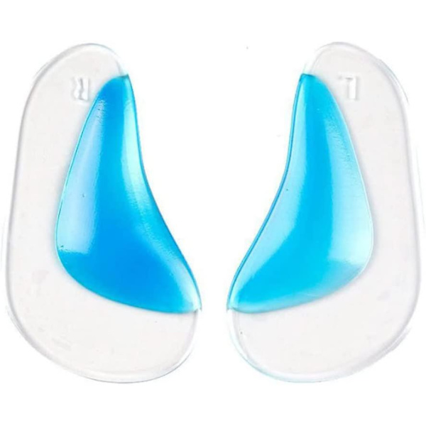 Gel Arch Support Cushion självhäftande platta fötter Plantar innersulor för vuxna hälso- och sjukvårdslabb och Life Sciences innersula blå 1 par)