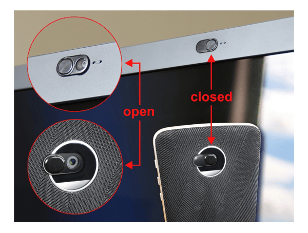 Webcamdeksel for bærbar PC, nettbrett og smarttelefon 3-pakning