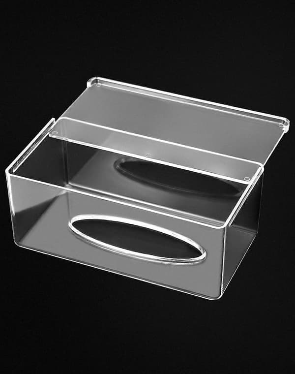 Akryl Tissue Box, Tissuehållare, Servettdispenser, Klar, Placeras I Sovrummet, Badrummet, Vardagsrummet