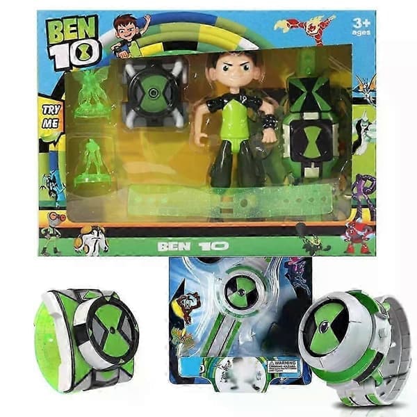 Omnitrix BEN10 Actionfigur Ben Tennyson Projeksjonsklokke Transformerende Lyd og Lys Dukke Smartklokke Barn Bursdagsgave