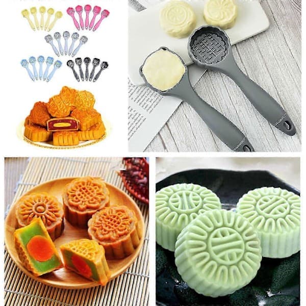 Plast Maamoul Form for Kjeks, Kakebaking, Dekorering, DIY Månekake Maker