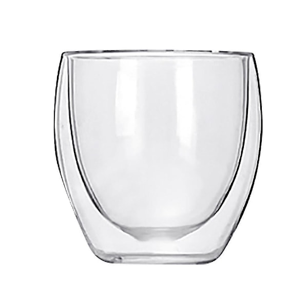 200 ml kaffeglas dubbelväggigt värmeisolerat dricksglas tekopp kaffemugg